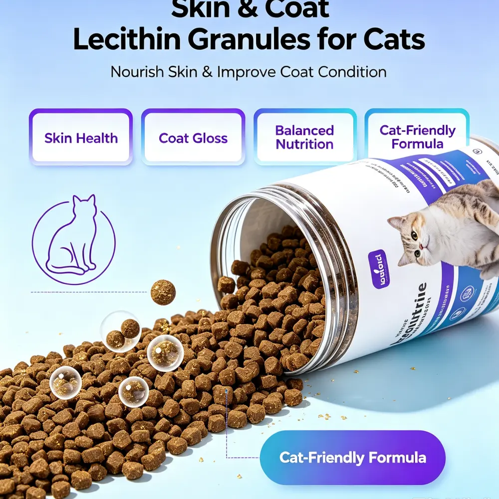 Skin & Coat Lecithin Granules for Cats OEM manufacturer 3