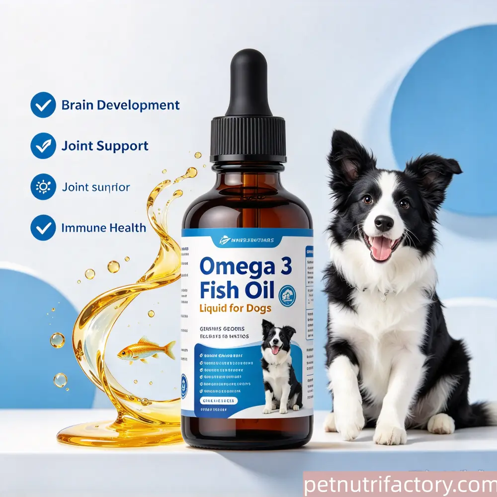 Aceite líquido de pescado con Omega 3 para perros source manufacturer 1