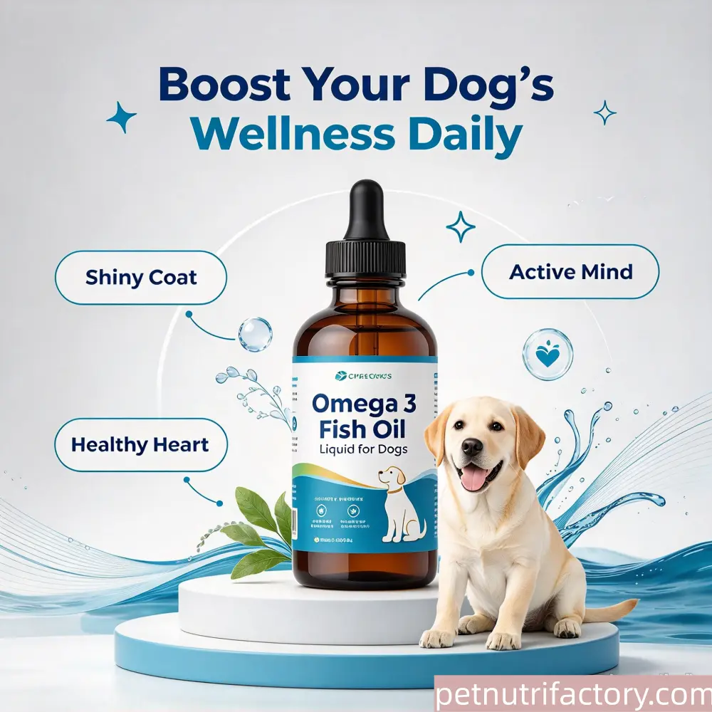 Aceite líquido de pescado con Omega 3 para perros OEM manufacturer 2